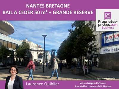 Cession bail local commercial 93m² Nantes Bretagne