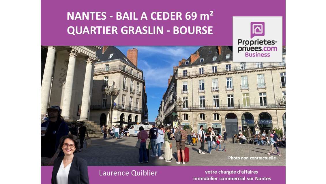 Bail à céder local commercial 69m² à Nantes