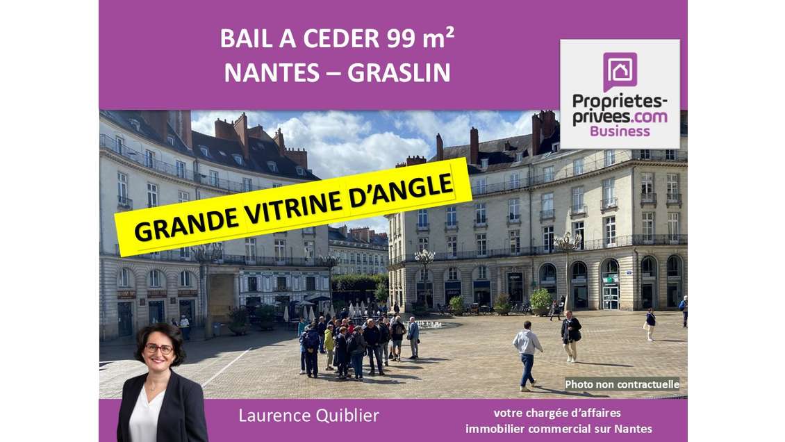 Bail à céder local 99m² rénové à Nantes Graslin