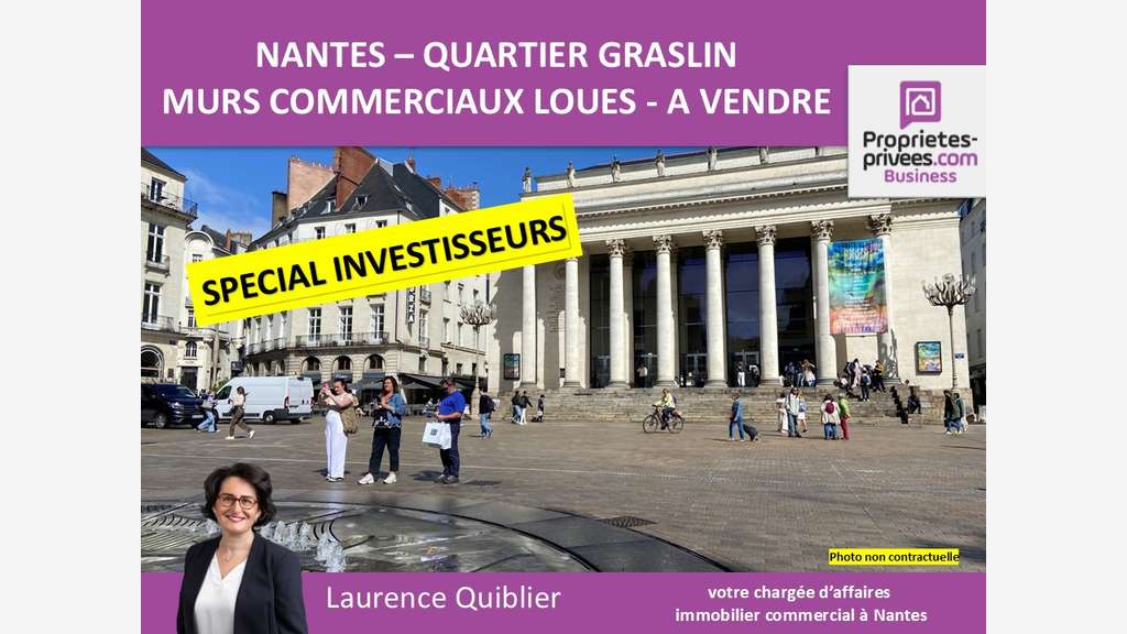 Vente murs occupés loués Nantes Graslin Voltaire
