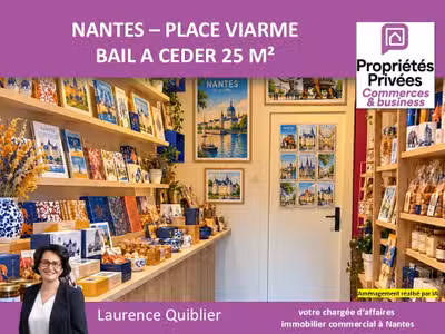 Bail à céder local commercial 25m² à Nantes Viarme