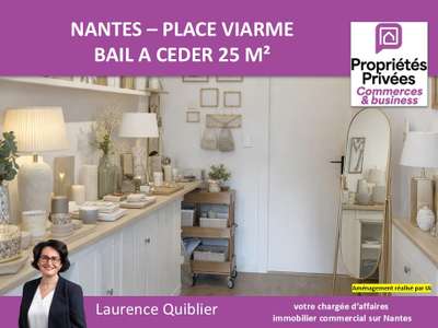 Bail à céder local commercial 25m² à Nantes Viarme