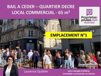 Bail à céder 65m² emplacement N°1 à Nantes Decré