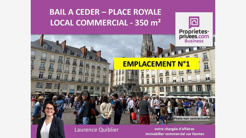 Bail à céder local commercial 350m² Nantes centre
