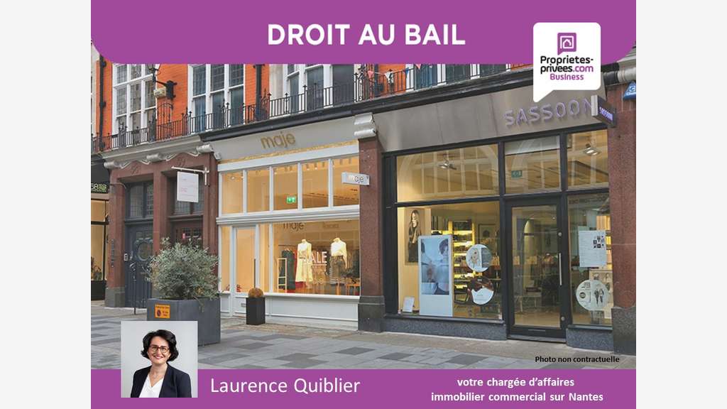 Bail à céder local 30m² à Nantes quartier Graslin