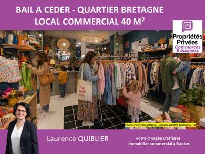 DAB local commercial 40m² centre Nantes bel empl