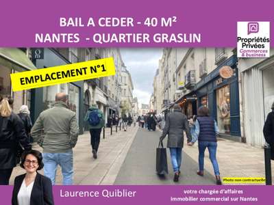 Cession droit au bail local 40m² centre Nantes