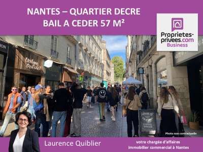 Bail à céder local commercial 57m² à Nantes Decré