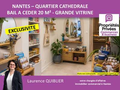 44000 NANTES - BAIL A CEDER SAINT PIERRE 20 M² - 