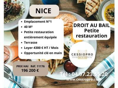 Cession droit au bail Locaux commerciaux - Boutiques à Nice