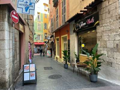 Droit au bail de 54m² Vieux Nice rue Benoît Bunico