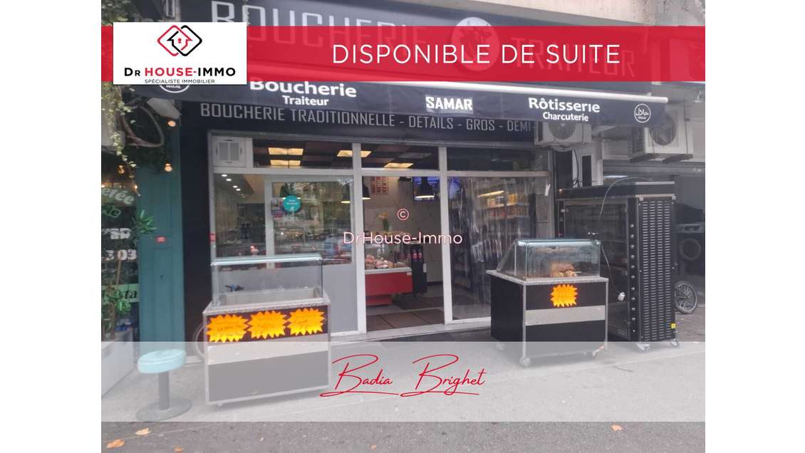 DAB local boucherie 50m² avec terrasse à Orly