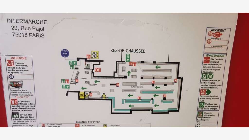 Cède bail local commercial de 1042m² à Paris 75018