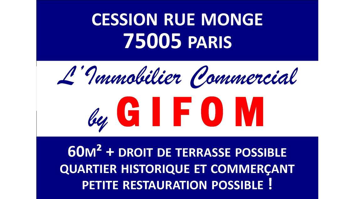 DAB boutique 60m² rue Monge 75005 Paris