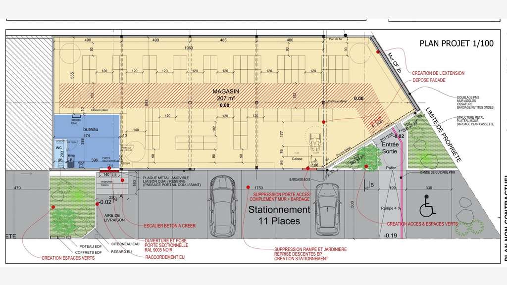 DAB local commercial 207m² Paimpol Ploubazlanec
