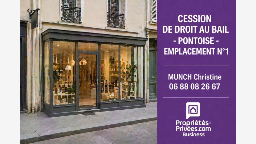 Cession droit au bail local 51m² empl N°1 Pontoise