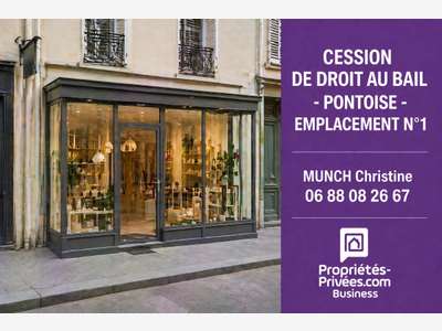 Cession droit au bail local 51m² empl N°1 Pontoise
