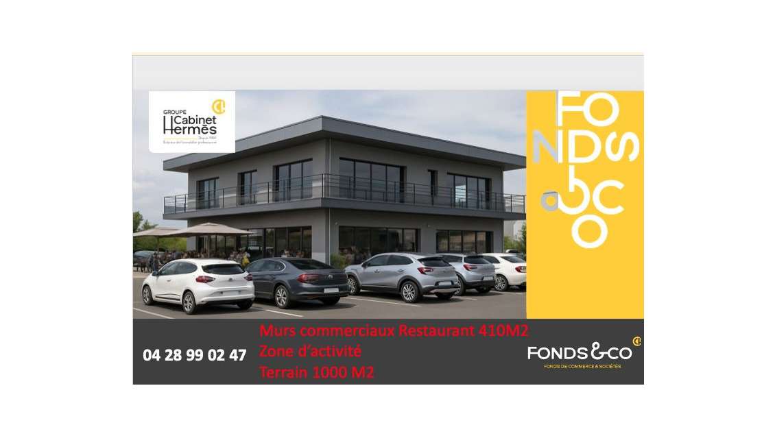 A vendre murs + fonds 450m² Portes-lès-Valence