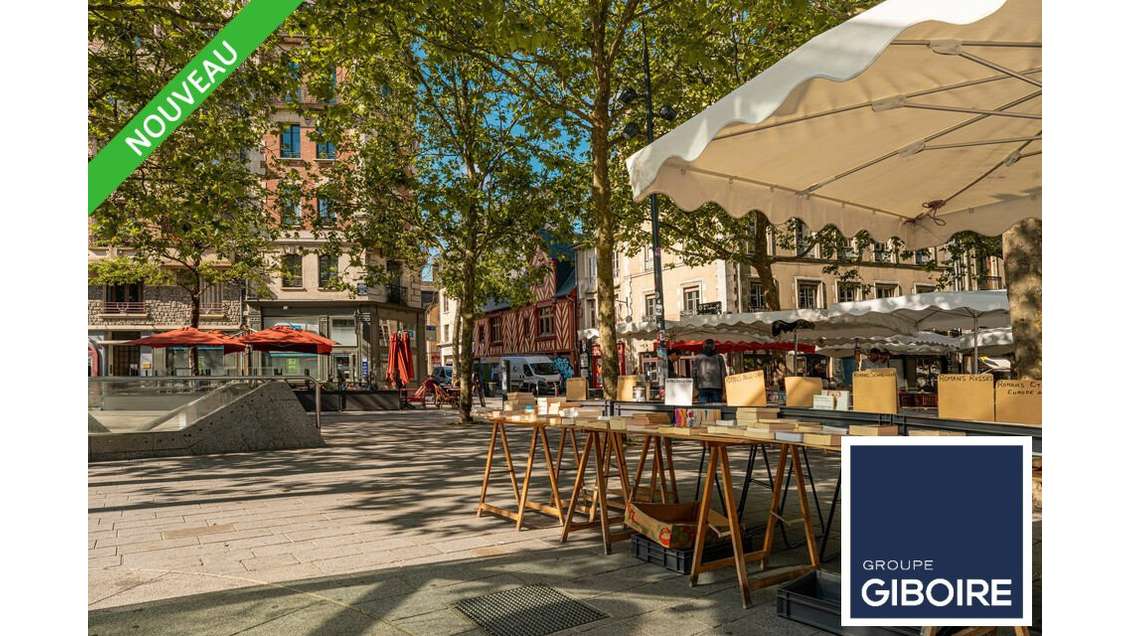 A céder local commercial 59m²+cave à Rennes centre