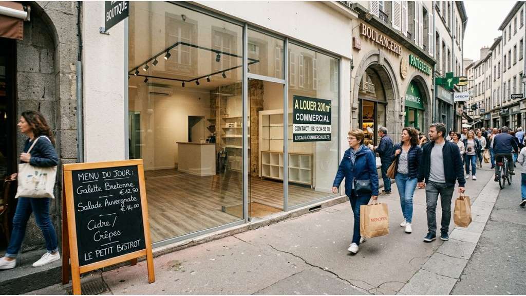 Cède droit au bail de 150m² au centre de Riom