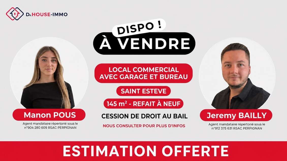 DAB local commercial 145m² à Saint-Estève