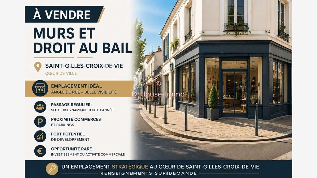 AV murs commerciaux à Saint-Gilles-Croix-de-Vie