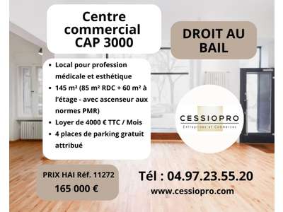 Cession droit au bail Locaux commerciaux - Boutiques à Saint-Laurent-du-Var