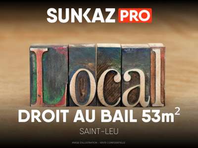 Cession de droit au bail 65m² à Saint-Leu empl n°1