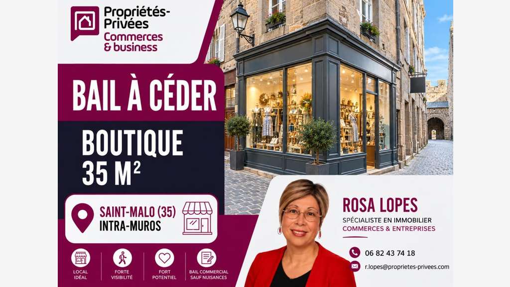 DAB boutique 35m² centre historique de Saint Malo