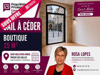 Local commercial 25m² intra muros Saint Malo
