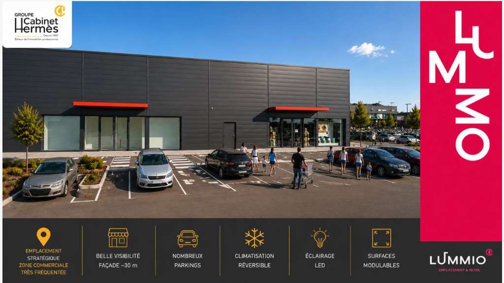 Local 570m² divisible zone comm St-Paul-lès-Romans