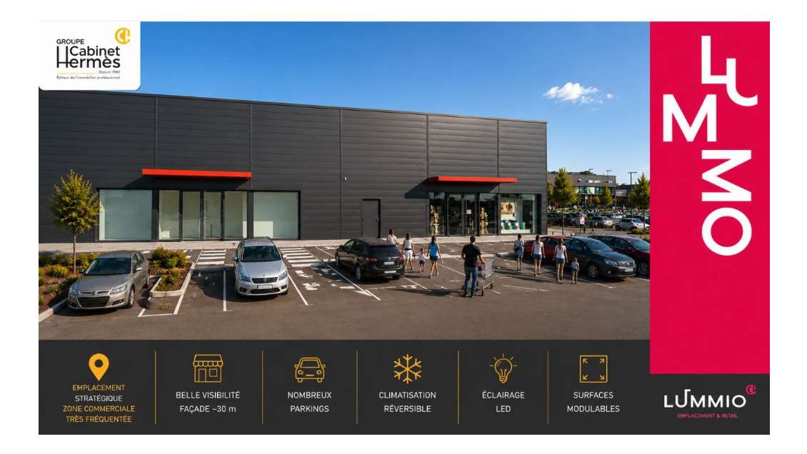 Local 570m² divisible zone comm St-Paul-lès-Romans