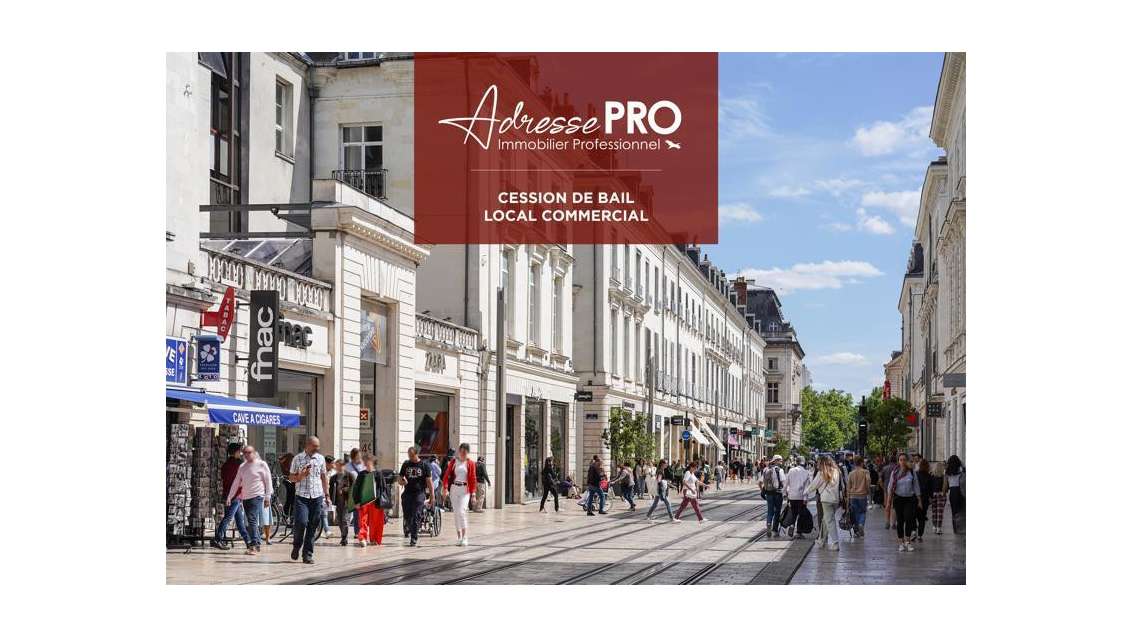 Droit au bail local 130m² à Tours centre
