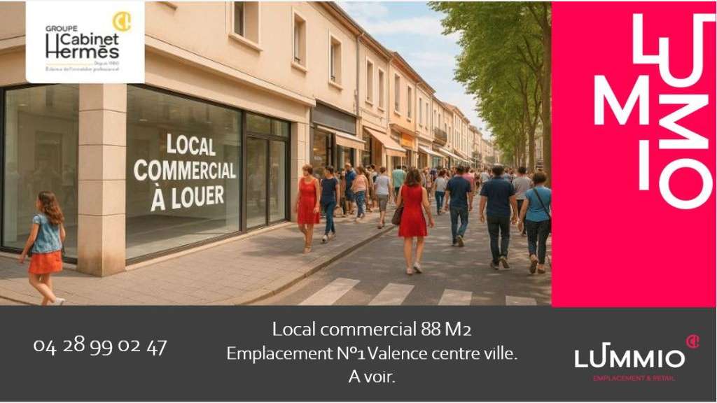 Local commercial 80m² empl N°1 Valence