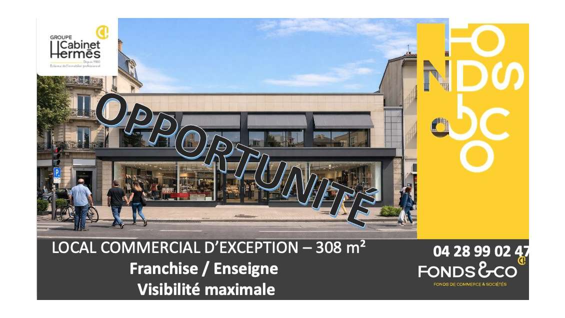 Local d'exception 308m² centre-ville Valence