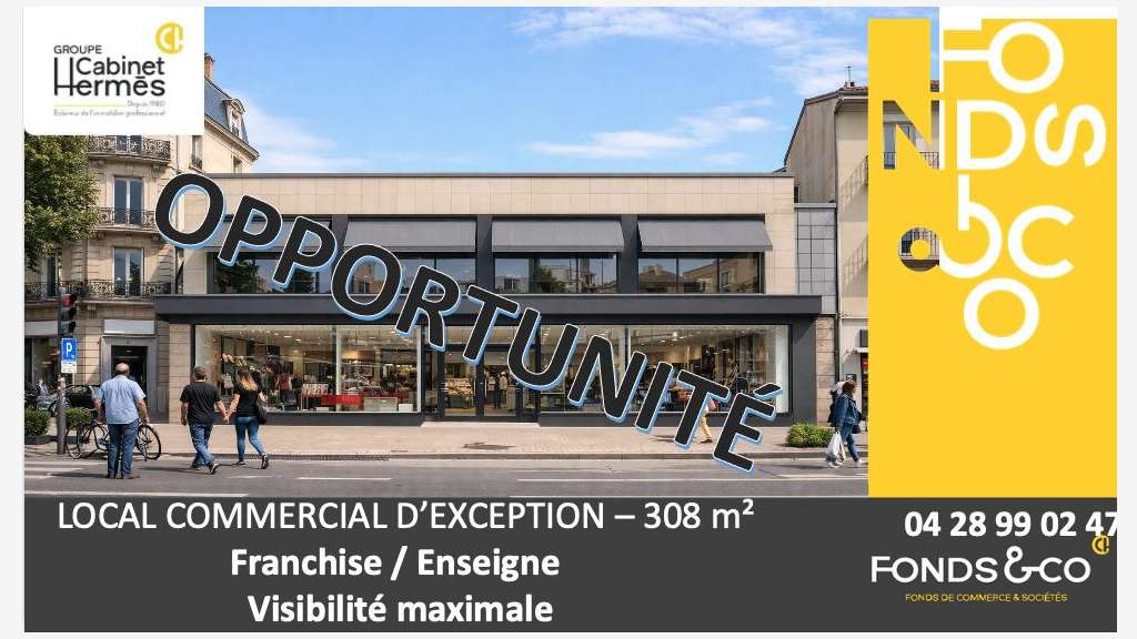 Local d'exception 308m² centre-ville Valence