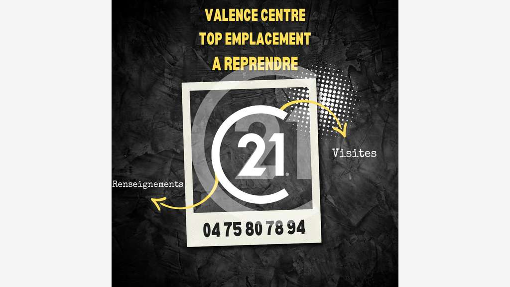 Top emplacement, hyper centre ville à Valence. 