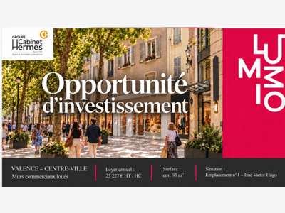 DAB murs commerciaux 120m² à Valence hyper centre