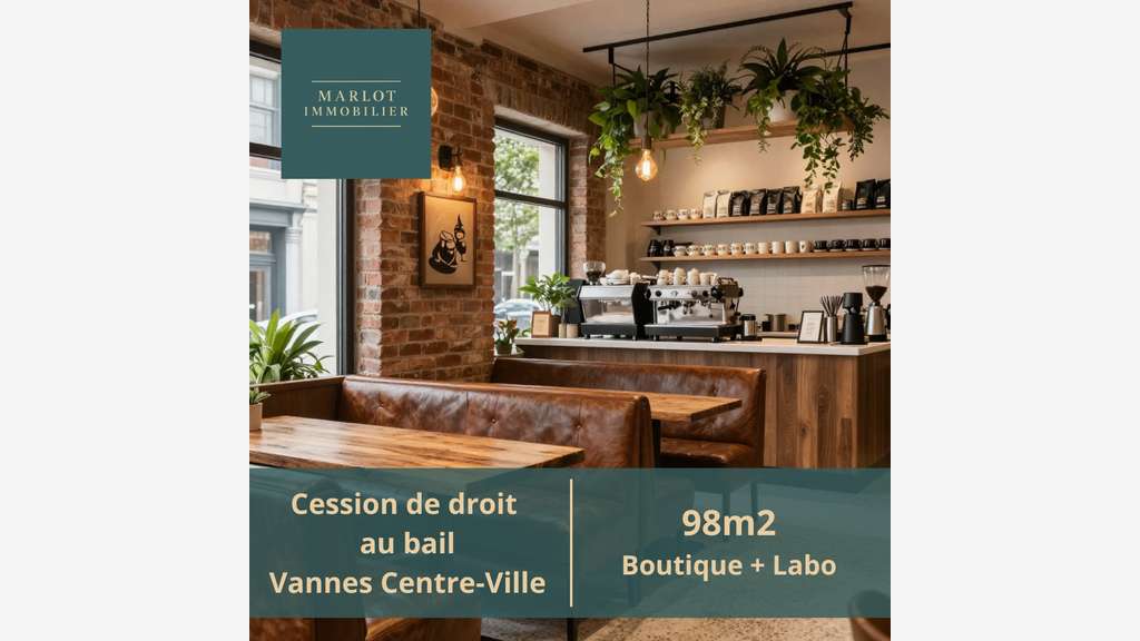 Cession de DAB — Local commercial 98 m² — Vannes