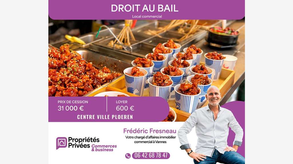 SECTEUR VANNES - Droit au bail, Local commercial