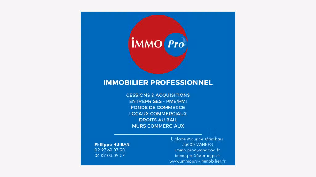 Cède local commercial 42m² rue Thiers Vannes 56000