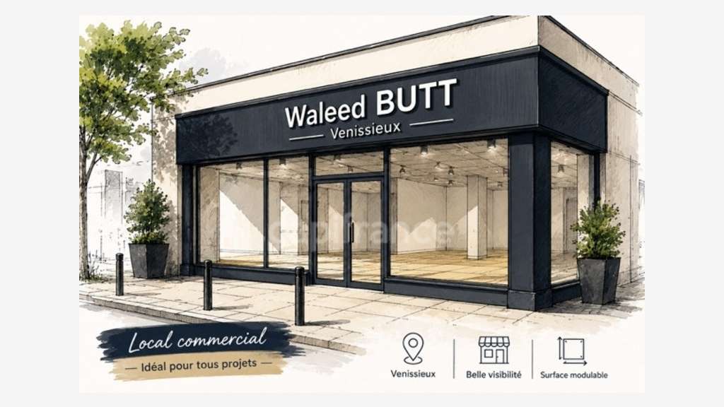 Droit au bail local commercial 90m² à Venissieux