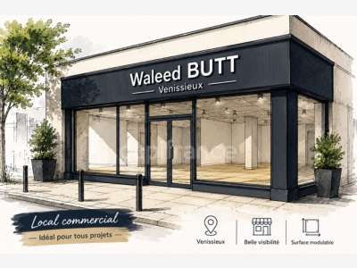 Droit au bail local commercial 90m² à Venissieux