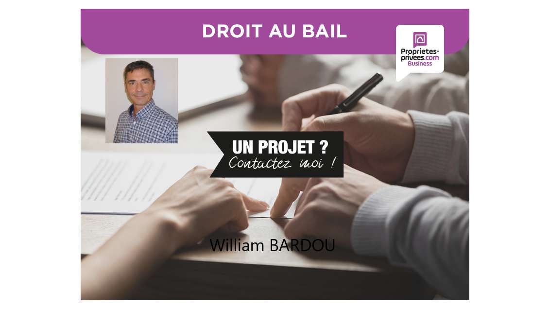 Cession de bail angle de rue Ouest Versailles