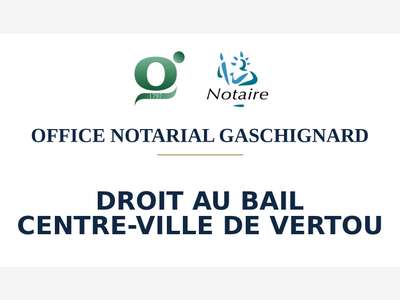 Cède droit au bail local de 100m² à Vertou centre