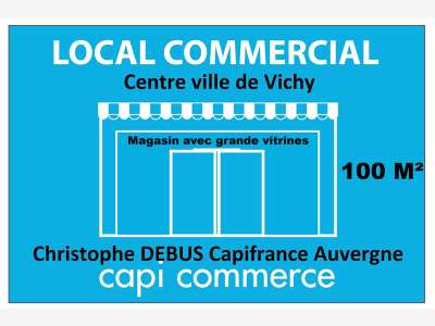 A céder boutique de 200m² emplacement N°1 Vichy