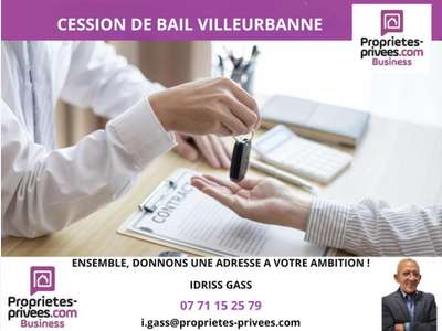 Cession de bail local commercial 80m² Villeurbanne