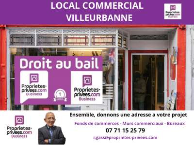 Cession droit au bail Locaux commerciaux - Boutiques à Villeurbanne