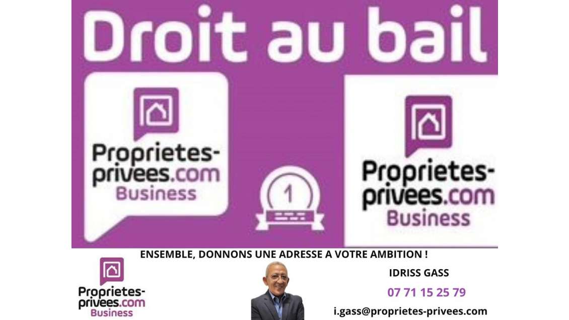 Cession bail local commercial 53m² Villeurbanne