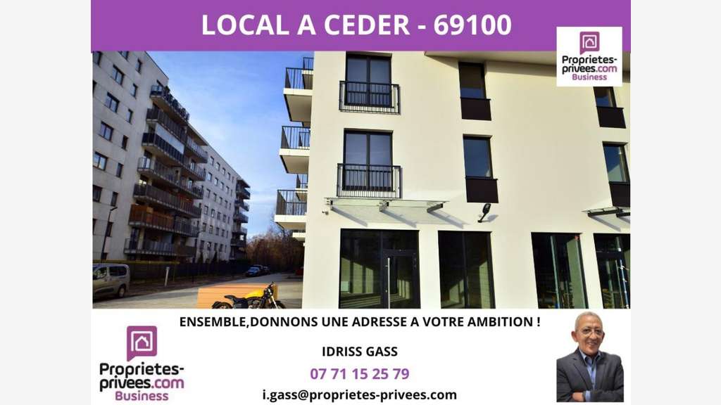Cession bail local exception Villeurbanne Monchat